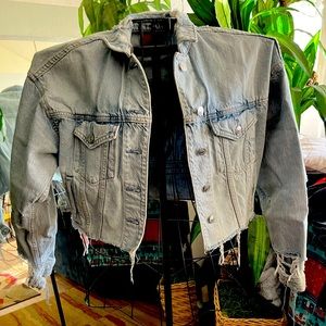 American Eagle Distressed Jean jacket